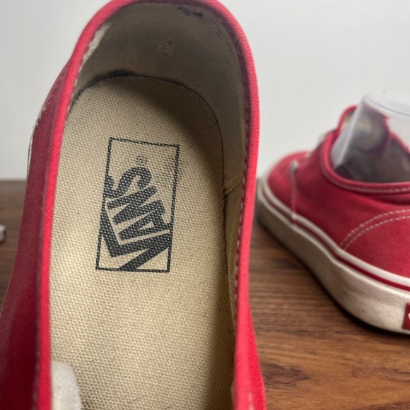 Vans Authentic Red Women’s size 8 Classic Skater 90s Hipster Casual Sneakers - Picture 10 of 10